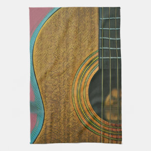 Gift for musician guitarist tea towel