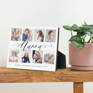 Gift for Nanna   Grandchildren Photo Collage Plaque