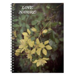 GIFT FOR NATURE LOVER WITH FLOWER NOTEBOOK