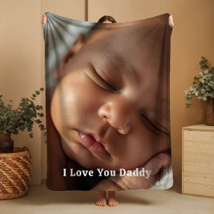 Gift for New Daddy Sherpa Blankets Baby Photograph