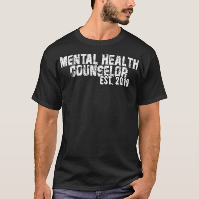 Gift for New Mental Health Counsellors established T-Shirt (Front)
