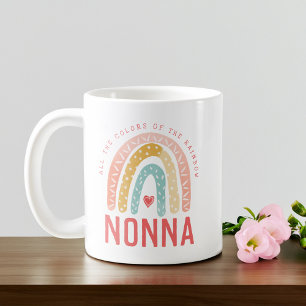 Gift For Nonna   All The Colours of The Rainbow Coffee Mug