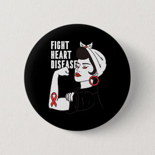 Gift For Nurse Or Doctor - Heart Disease Awareness 6 Cm Round Badge