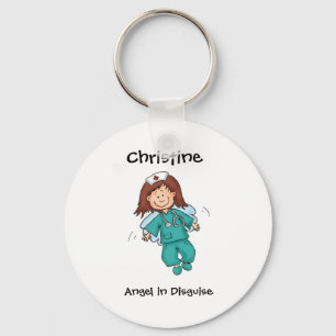 Gift for Nurse - Personalise with Name Key Ring
