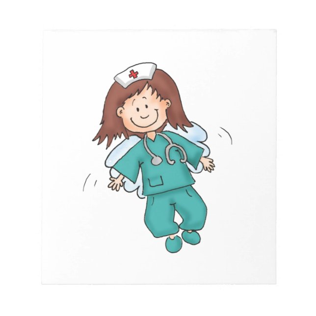 Gift for Nurses - Personalise with your name Notepad (Front)