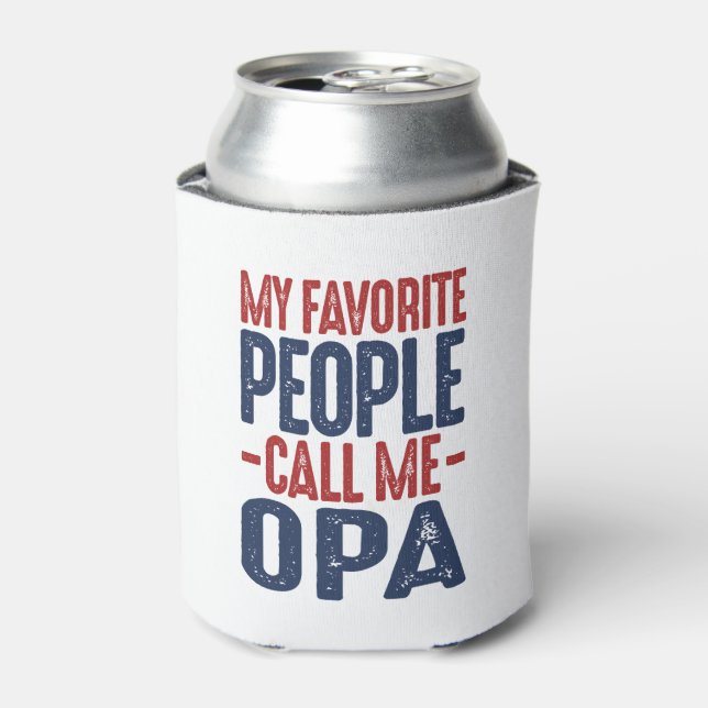 Gift for Opa Can Cooler (Can Front)