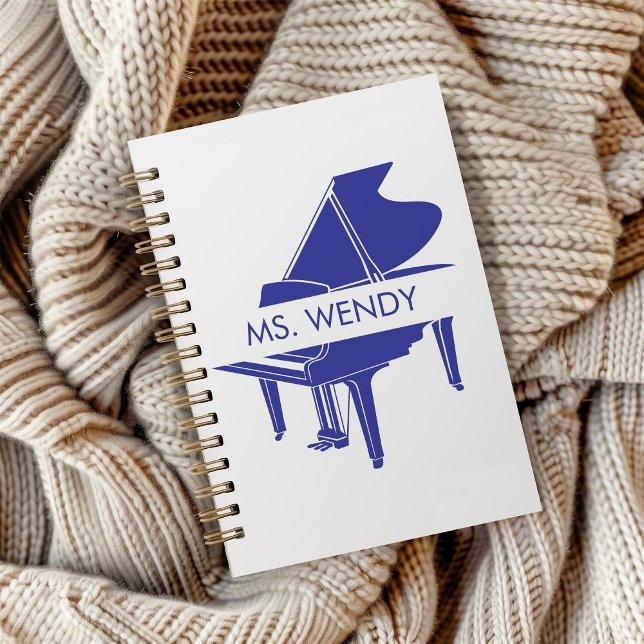 Gift for Piano Teacher Grand Piano Notebook (Creator Uploaded)