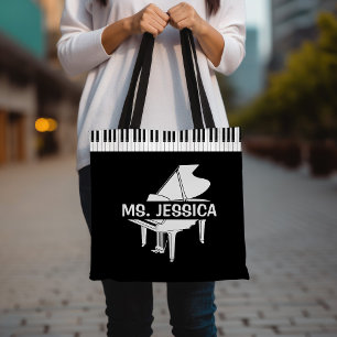 Gift for Piano Teacher Piano Tote Bag