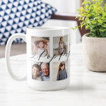 Gift for Pop Pop | Grandchildren Photo Collage Coffee Mug<br><div class="desc">Send a beautiful personalised gift to your Grandpa (Pop Pop) that he'll cherish forever. Special personalised grandchildren photo collage mug to display your own special family photos and memories. Our design features a simple 10 photo collage grid design with "Pop Pop" designed in a beautiful handwritten black script style. Each...</div>