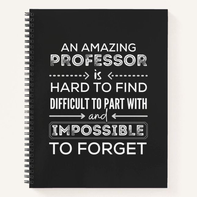 Gift For Professor, Professor Gift Notebook (Front)