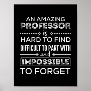 Gift For Professor, Professor Gift Poster