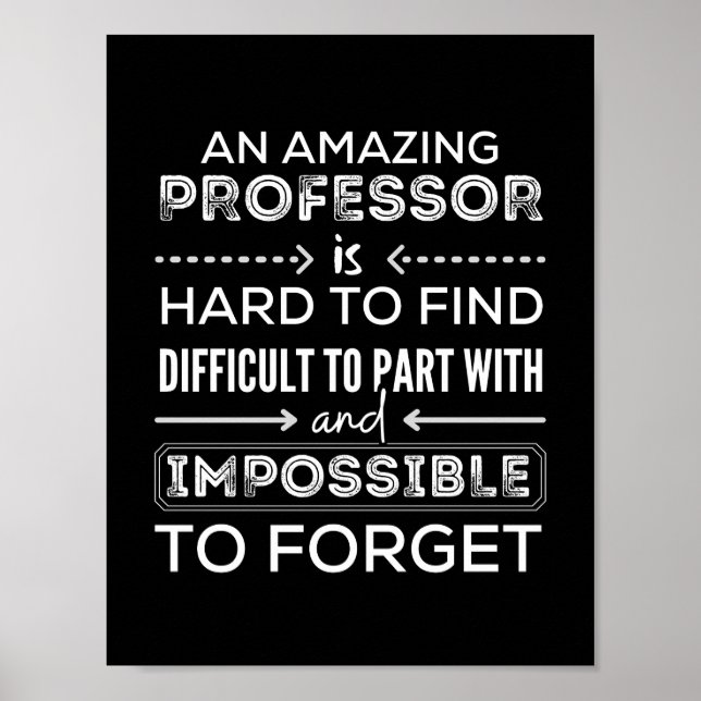 Gift For Professor, Professor Gift Poster (Front)