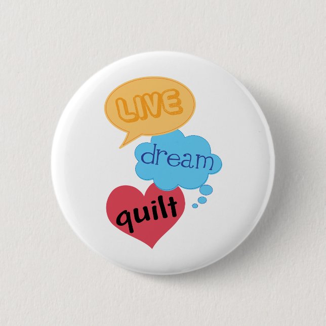 Gift for Quilter 6 Cm Round Badge (Front)
