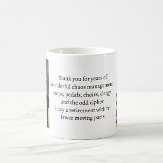 Gift for retiring organist or choir director coffee mug
