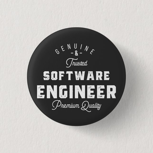 Gift for Software Engineer 3 Cm Round Badge (Front)