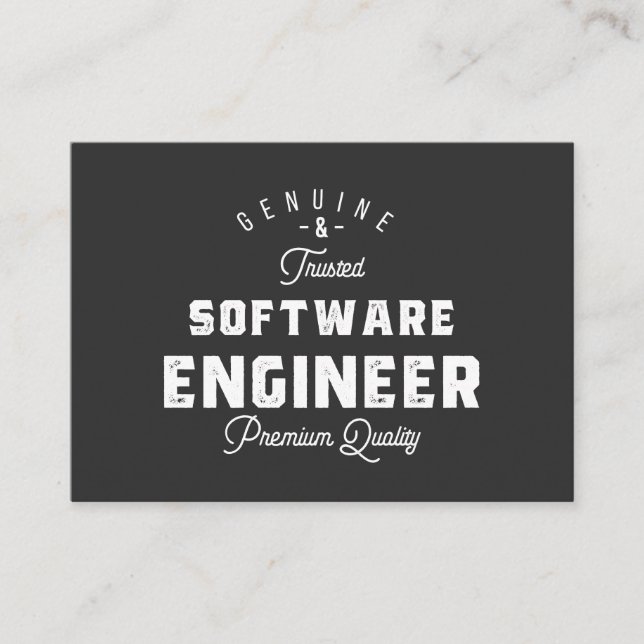 Gift for Software Engineer Business Card (Front)