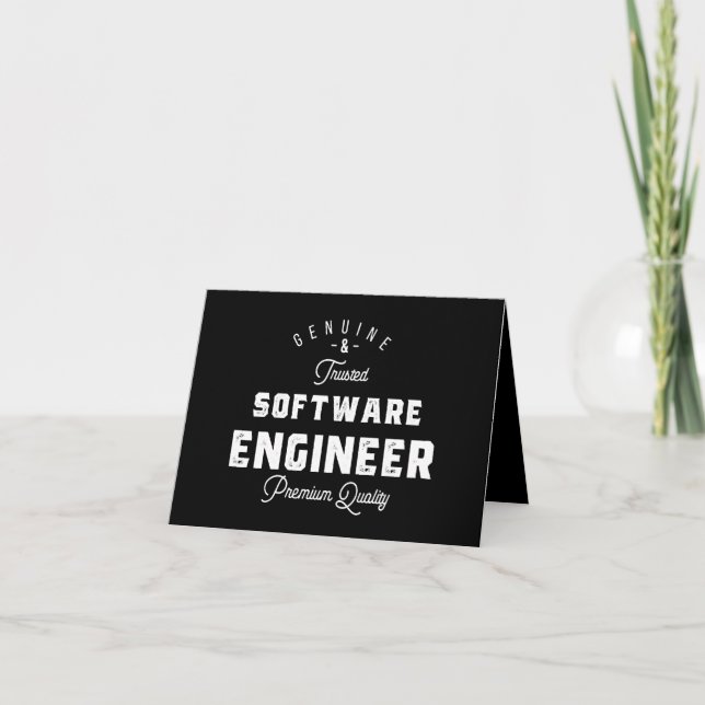 Gift for Software Engineer Note Card (Front)