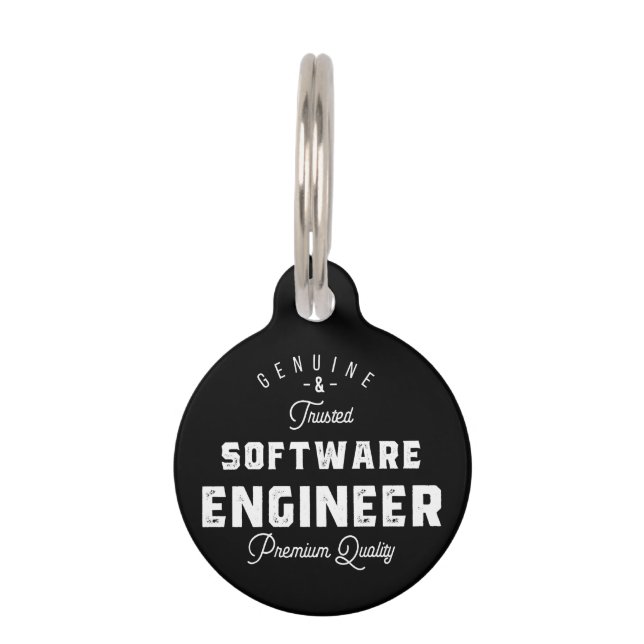 Gift for Software Engineer Pet Tag (Front)