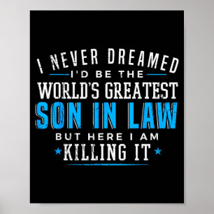 Gift For Son In Law Christmas Birthday On Wedding  Poster