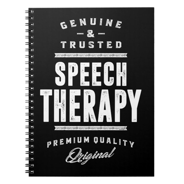 Gift for Speech Therapy Notebook (Front)
