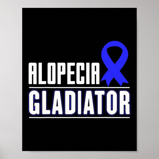 Gift for Spot Baldness Patients Alopecia Areata Aw Poster (Front)