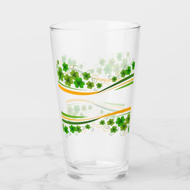 Gift For ST. Patrick Day Glass (Front)