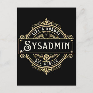Gift for Sysadmin job - Sysadmin business Postcard