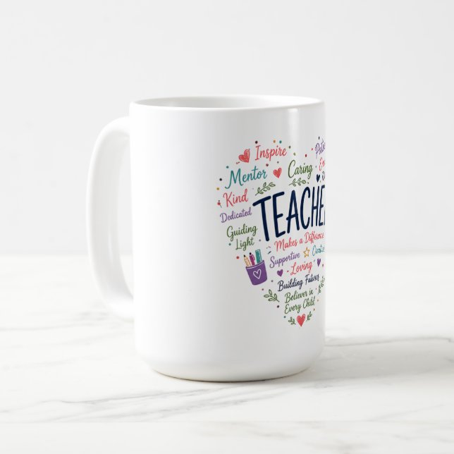 Gift for Teacher Coffee Mug (Front Left)