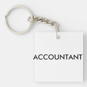 Gift for the accountant key ring