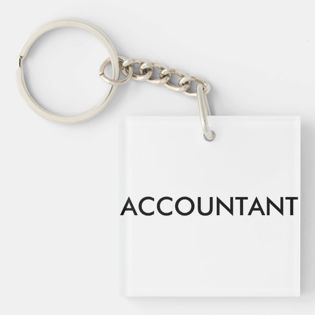 Gift for the accountant key ring (Front)