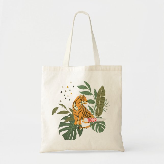 gift for tiger - animals - nature - forest tote bag (Front)