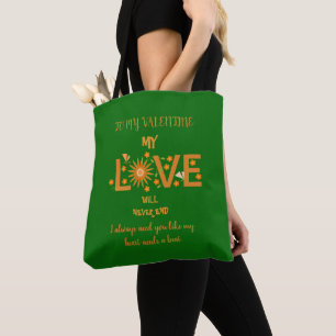 GIFT FOR VALENTINE'S DAY GIRLFRIEND, WIFE TOTE BAG