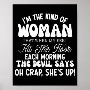 Gift For Women Motivational Quote Confident Woman Poster