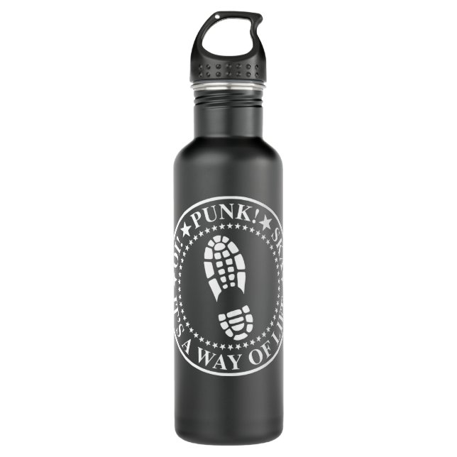 Gift For Women Punk Ramones Rock Band Cute Graphic 710 Ml Water Bottle (Front)