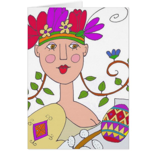 Gift From a Spring Maiden Ukrainian Folk Art (Front)