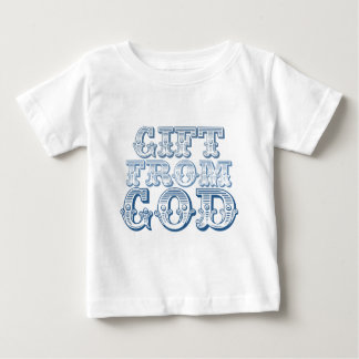 GIFT FROM GOD in Blue Baby T-Shirt