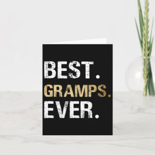 Gift From Granddaughter Grandson Best Gramps Ever  Card