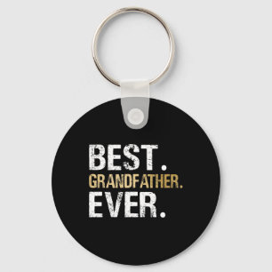 Gift From Granddaughter Grandson Best Grandfather Key Ring