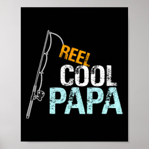 Gift From Granddaughter Grandson Reel Cool Papa Poster