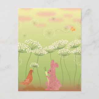 Gift From Queen Anne's Lace Illustration Postcard