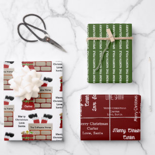 Gift From Santa Personalised Wrapping Paper Sheet