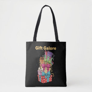  Gift Galore   Fun Cartoon Pile of Presents  Tote Bag