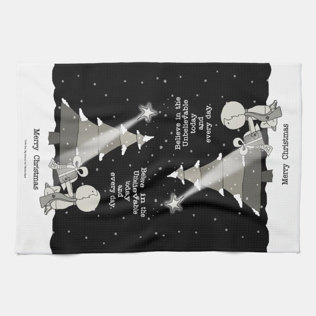 Gift Giver-Merry Christmas Tea Towel (Horizontal)