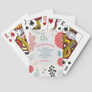 GIFT - Grandma Poems From Grandchildren - CUSTOM Playing Cards