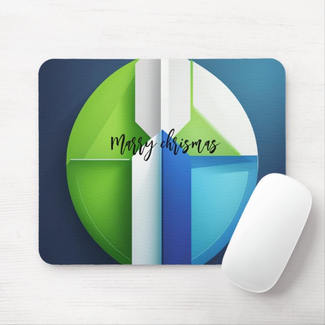 Gift Haroon Modern Chrisam 3D Photo Grid Mouse Pad (With Mouse)