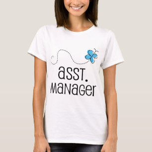 Gift Idea For Assistant Manager (Butterfly) T-Shirt