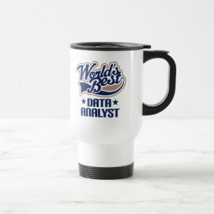 Gift Idea For Data Analyst (Worlds Best) Travel Mug