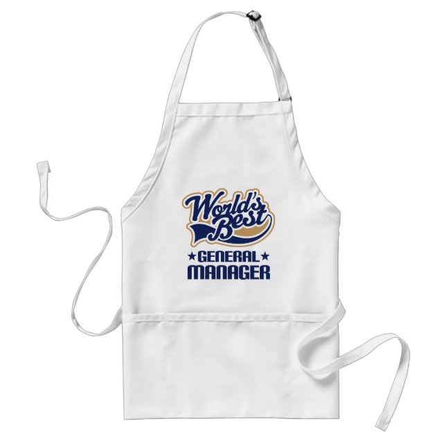 Gift Idea For General Manager (Worlds Best) Standard Apron (Front)