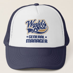 Gift Idea For General Manager (Worlds Best) Trucker Hat
