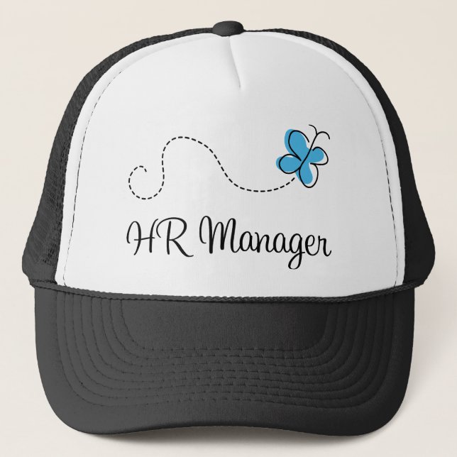 Gift Idea For Hr Manager (Butterfly) Trucker Hat (Front)